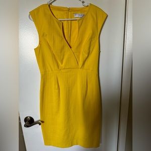 Trina Turk, yellow textured dress, size 6, new with tags